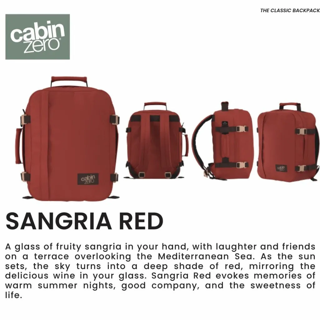 [10 Year Local Warranty] CabinZero Classic Travel Cabin Bag (Latest Colours) - 2 Variation