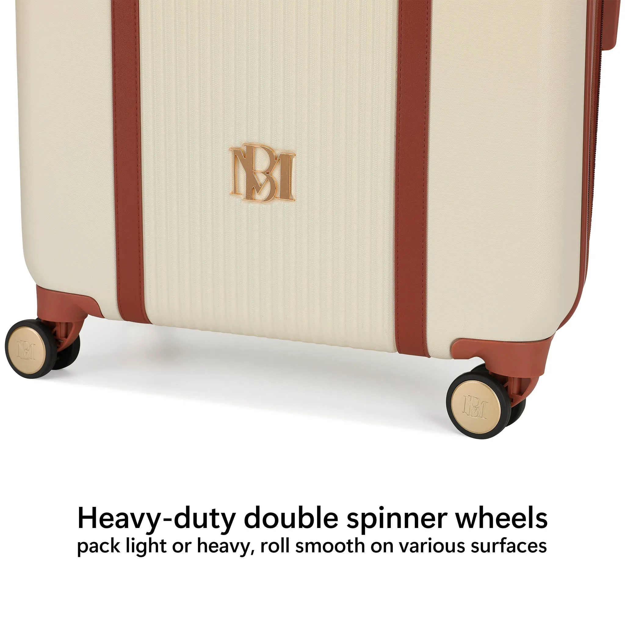 3 Piece Expandable Retro Luggage Set