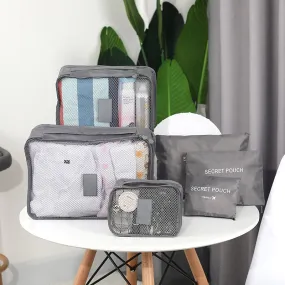 6 Pcs Multi-function Waterproof Travel Toiletry Organizer Bags