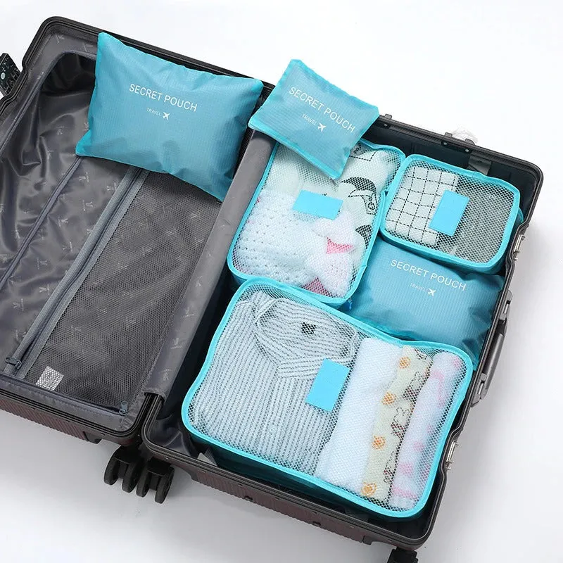 6 Pcs Multi-function Waterproof Travel Toiletry Organizer Bags