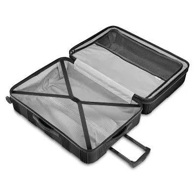 American Tourister NXT Checkered Hardside Carry On Spinner Suitcase - Blackout