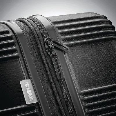 American Tourister NXT Checkered Hardside Carry On Spinner Suitcase - Blackout
