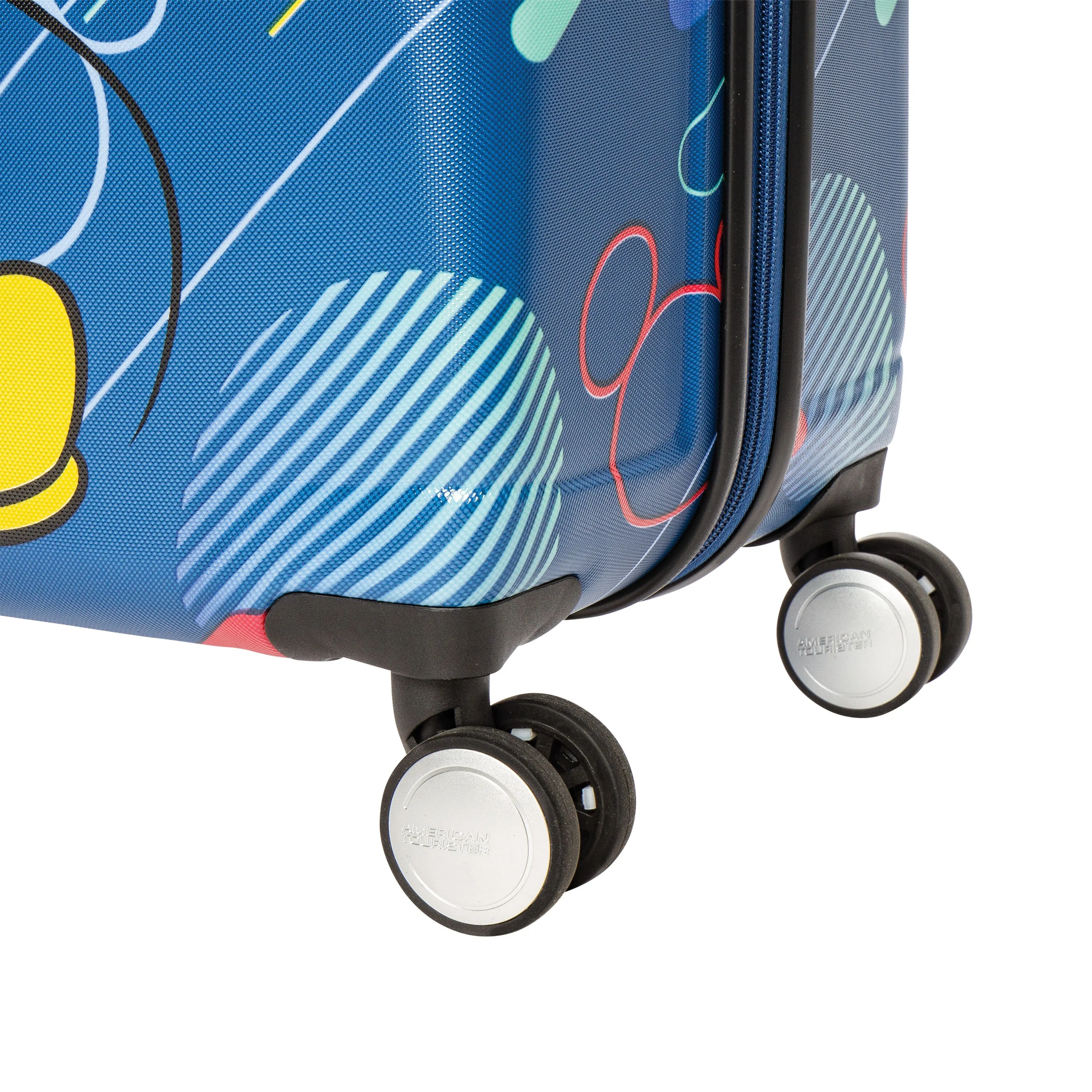 American Tourister WAVEBREAKER-DISNEY MICKEY BLUE Carry ON SPINNER