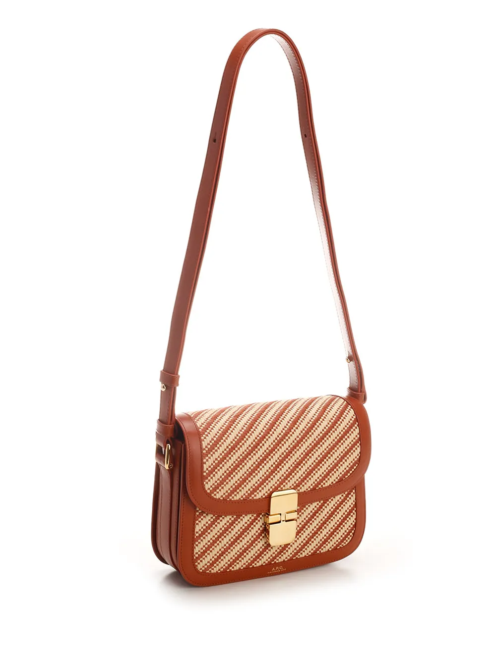 A.P.C. Striped-Detailed Crossbody Bag
