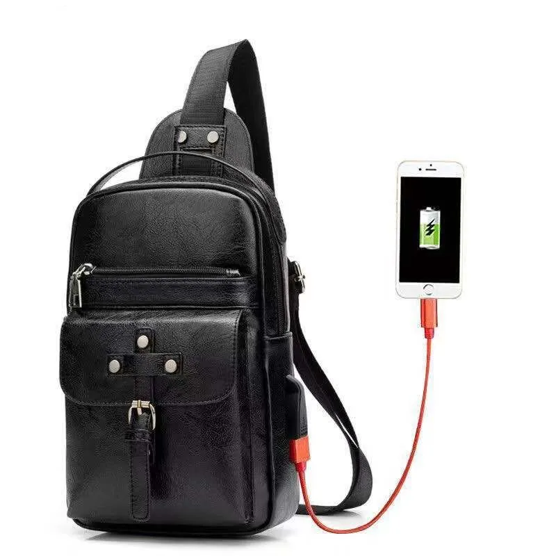 Backpack Waist Shoulder bag compatible with Ebook, Tablet and for GIONEE M7 Lite (2019) - Black