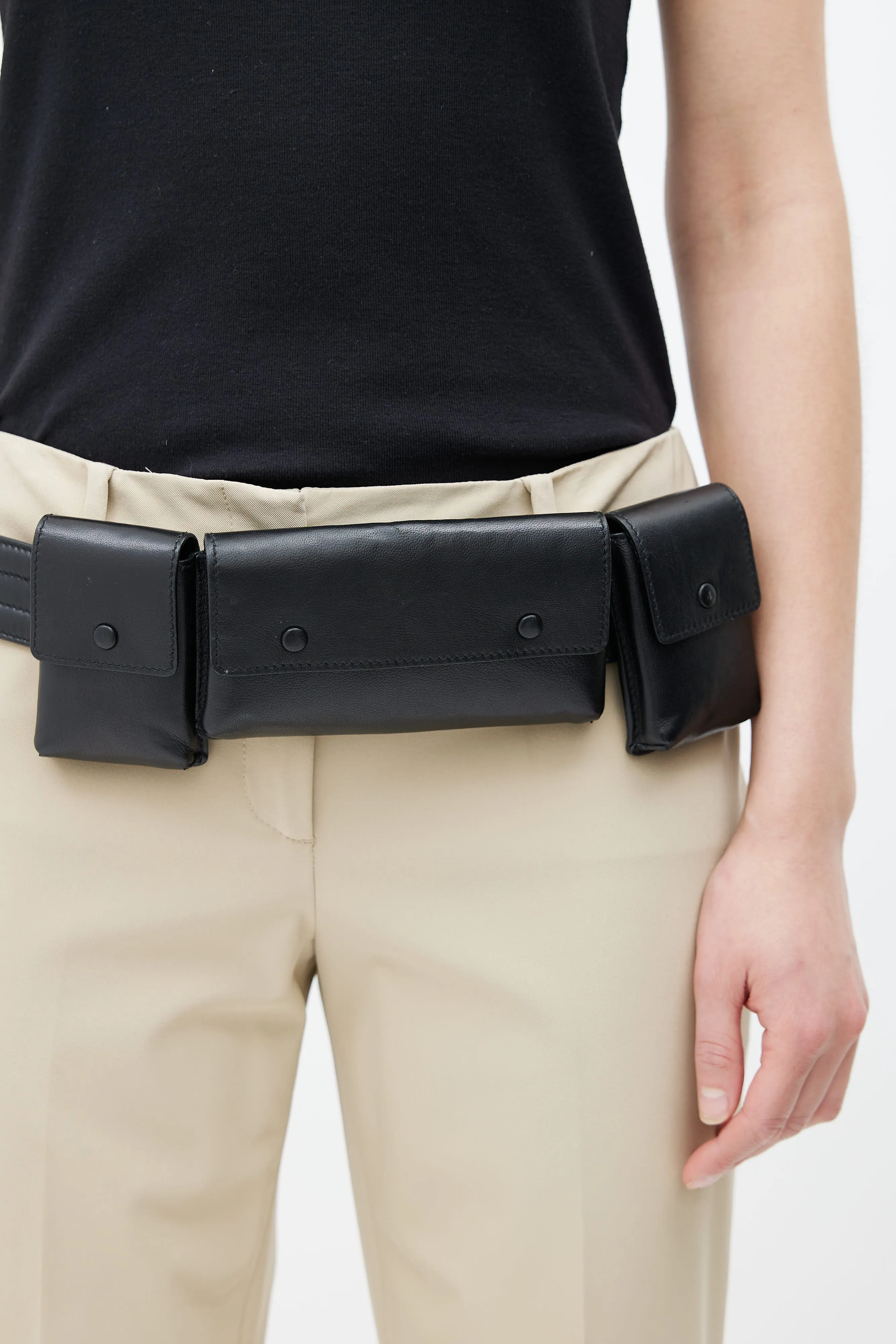 Black Leather Utility Belt