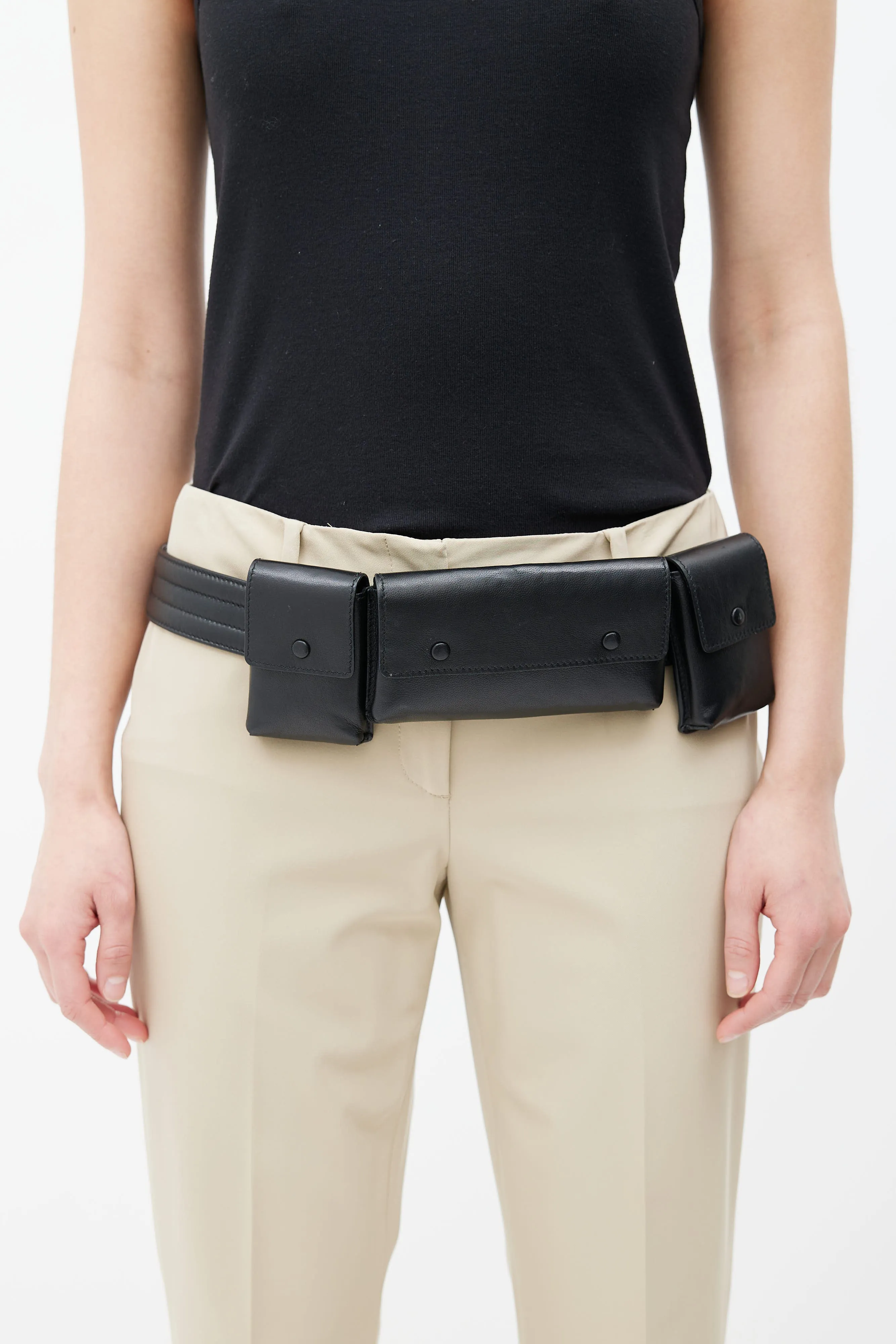 Black Leather Utility Belt