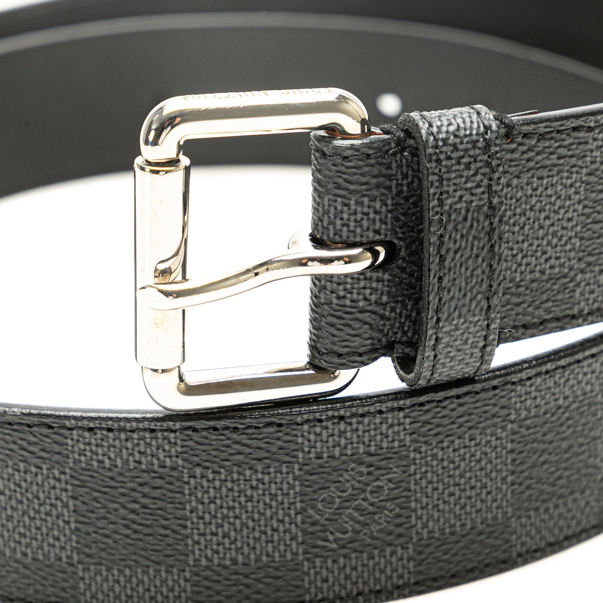 Black Louis Vuitton Damier Graphite Pochette Homme Ceinture Belt Bag