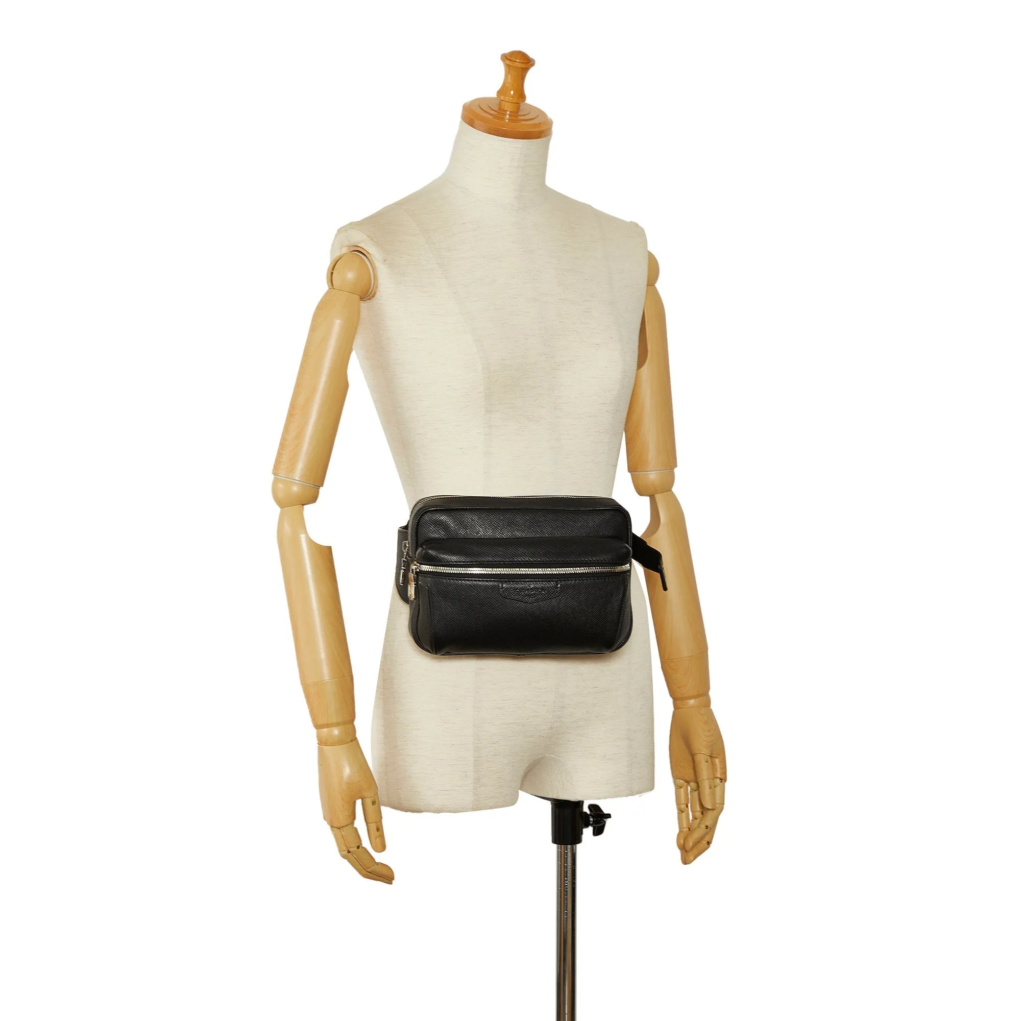 Black Louis Vuitton Taiga Outdoor Bumbag