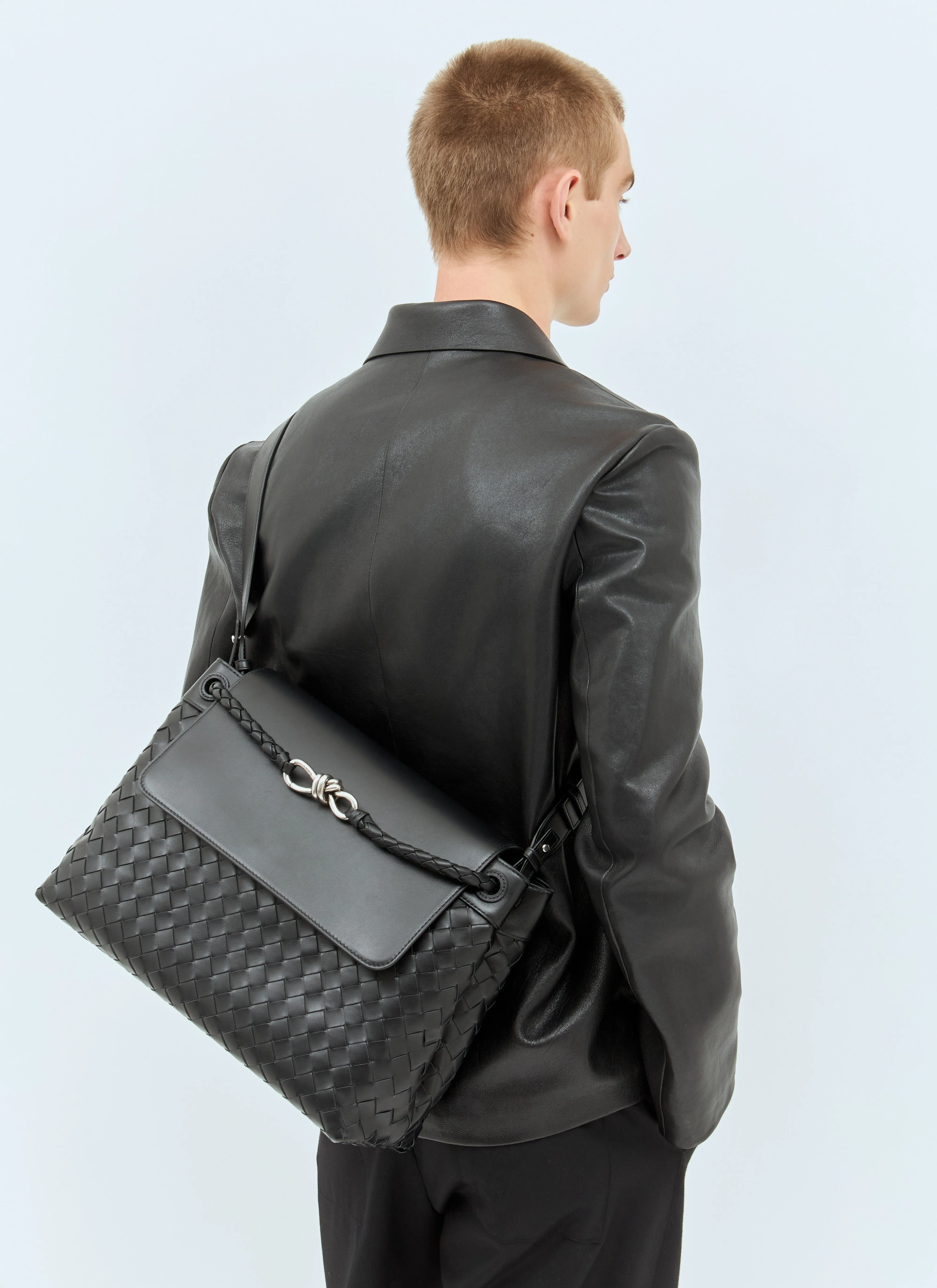 Bottega Veneta Men Medium Andiamo Messenger Bag
