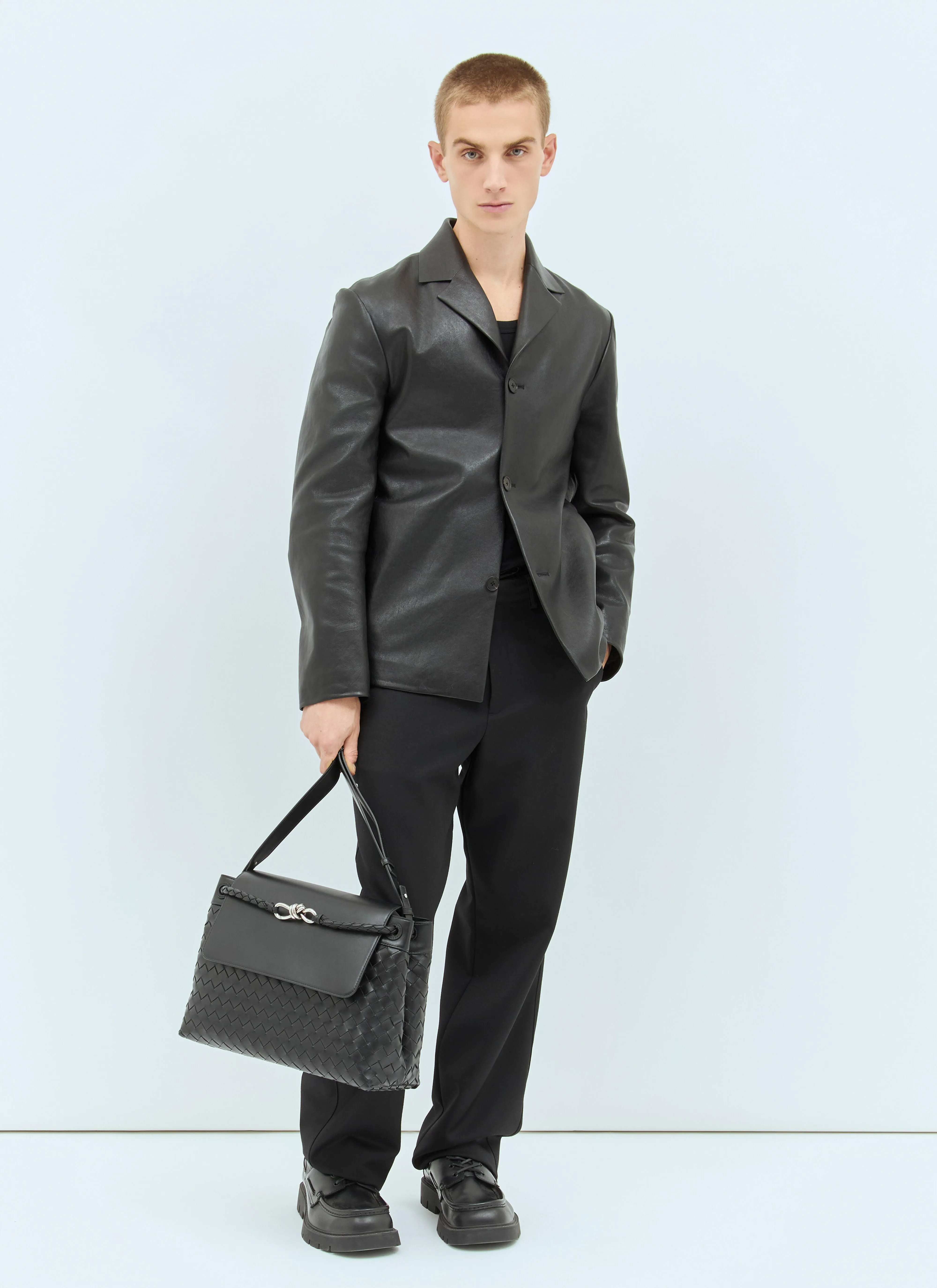 Bottega Veneta Men Medium Andiamo Messenger Bag