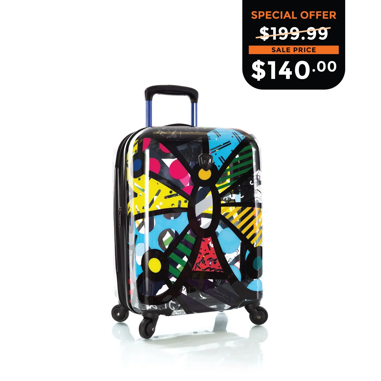 Britto - Butterfly Transparent 21" Carry-On Luggage