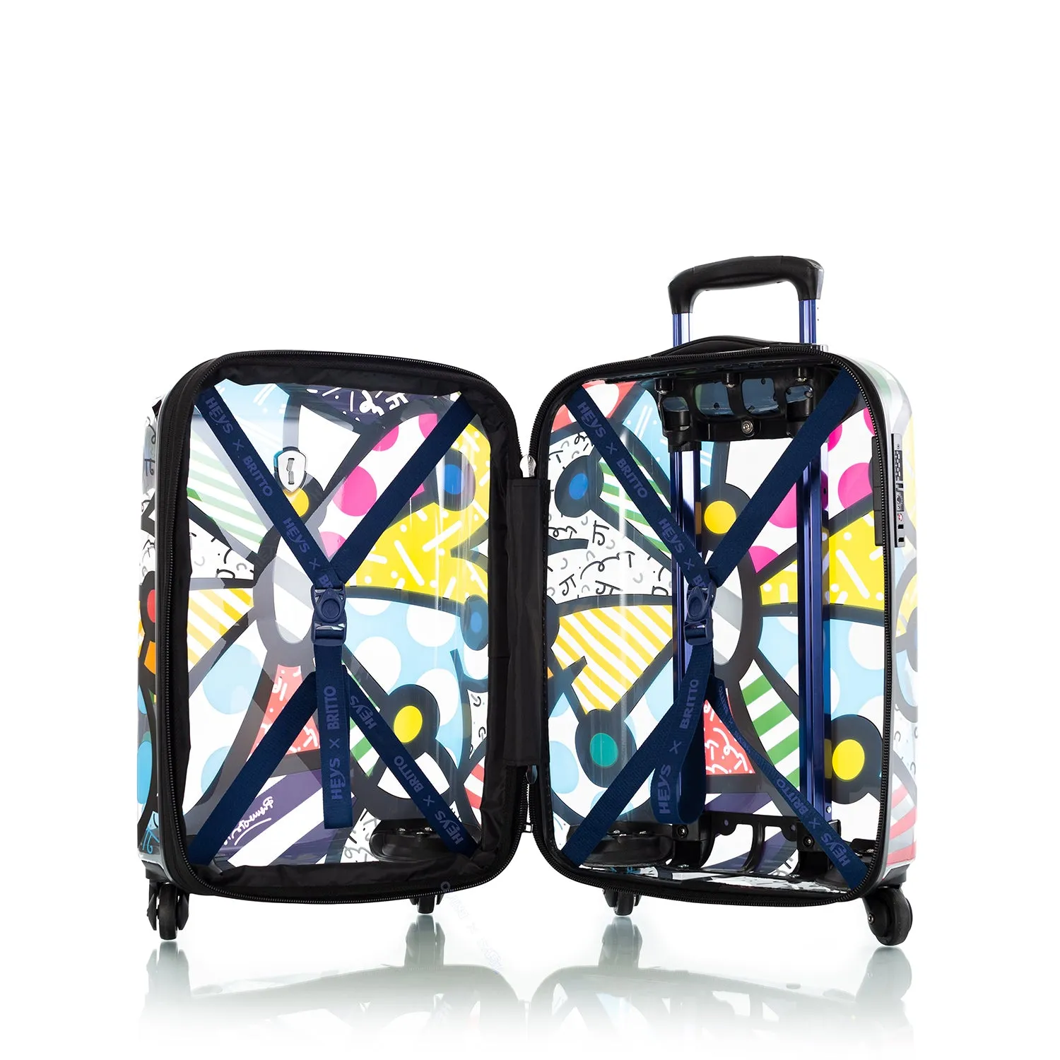 Britto - Butterfly Transparent 21" Carry-On Luggage