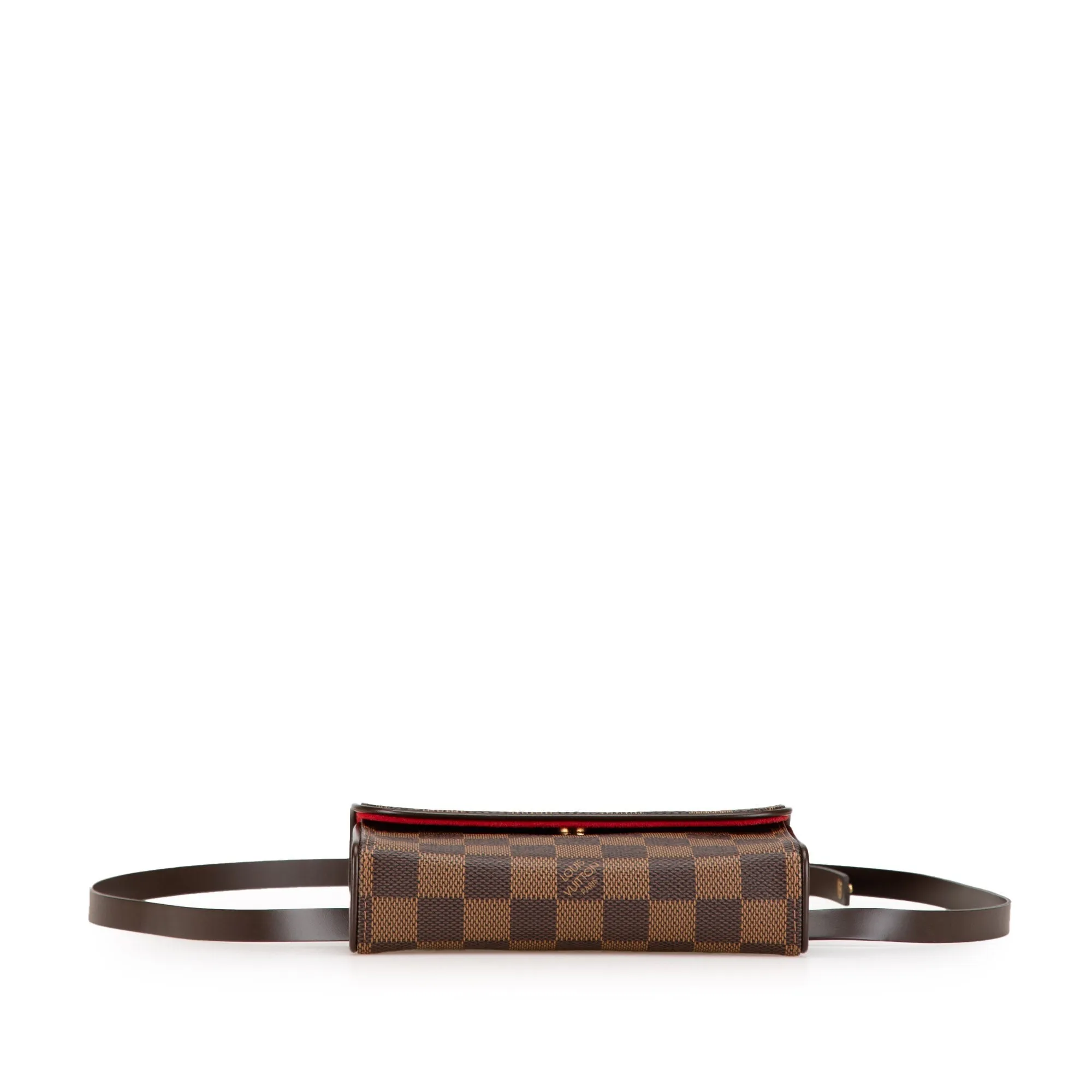 Brown Louis Vuitton Damier Ebene Florentine Pochette Belt Bag