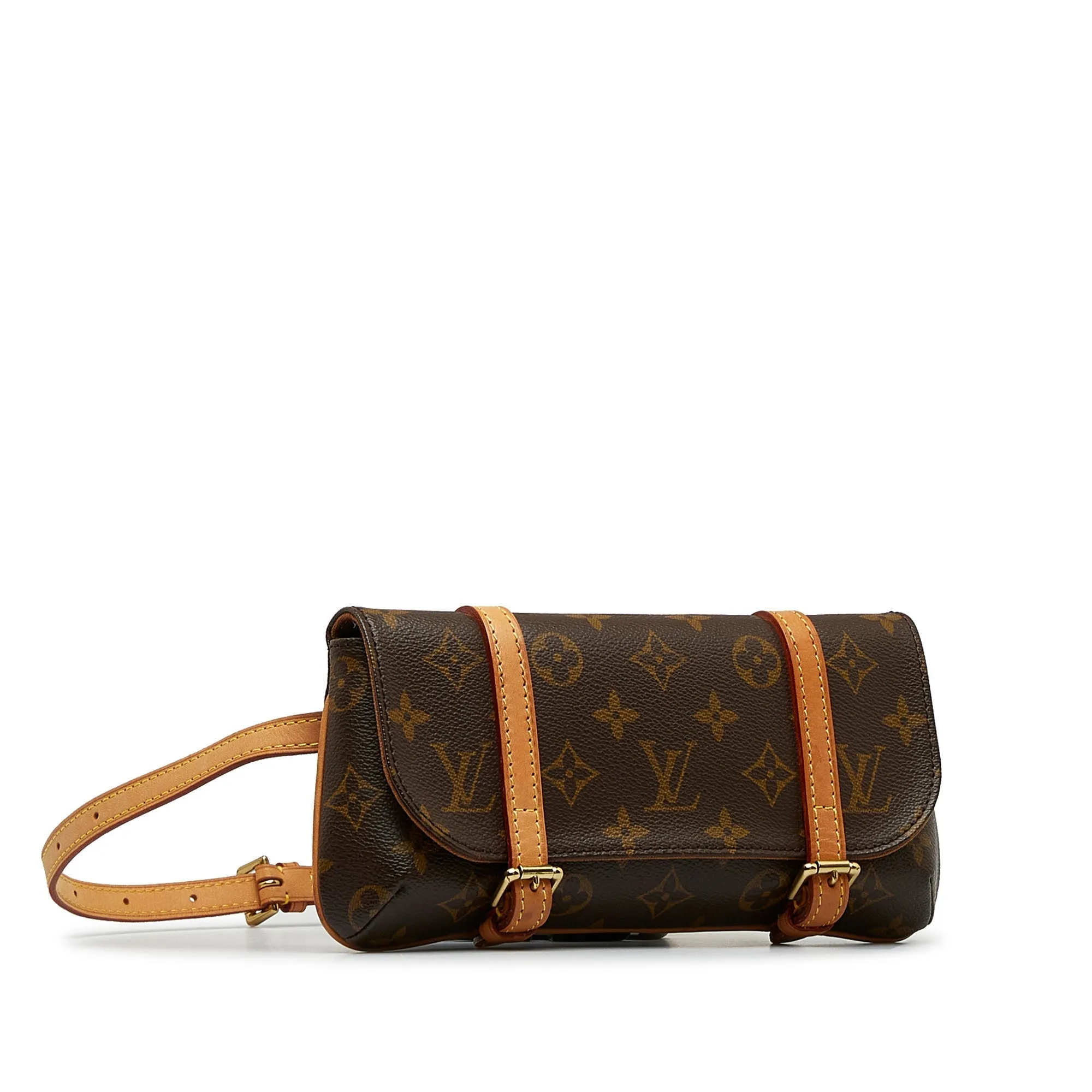 Brown Louis Vuitton Monogram Pochette Marelle PM Belt Bag