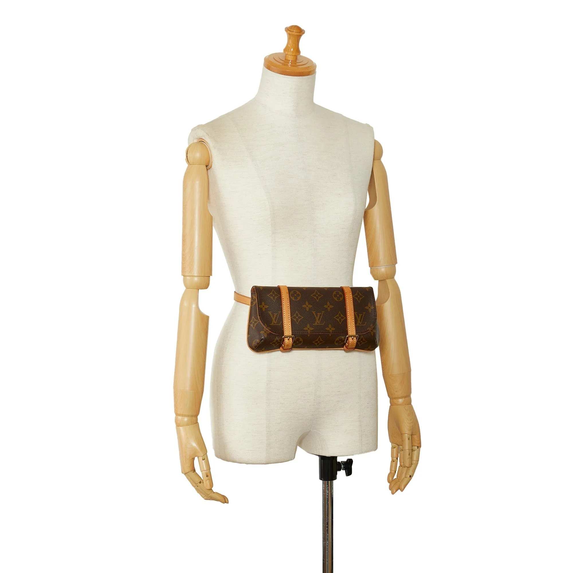 Brown Louis Vuitton Monogram Pochette Marelle PM Belt Bag