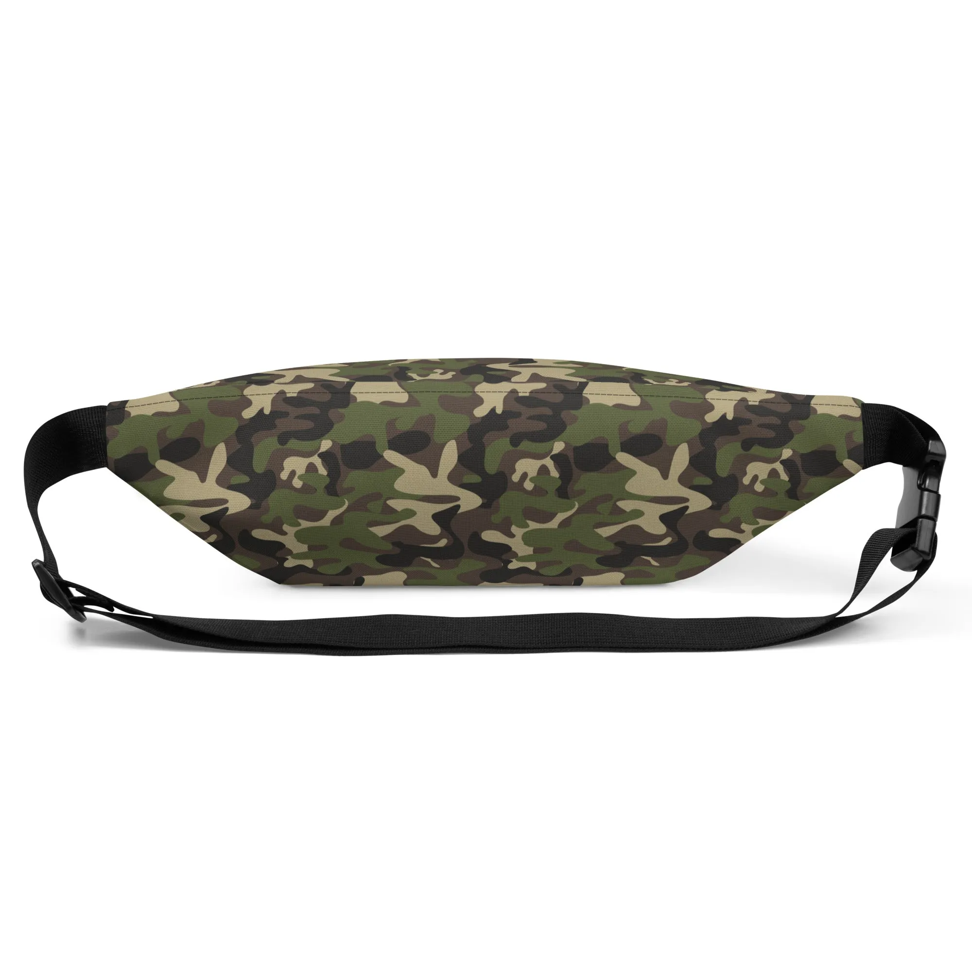 Camo Fanny Pack, Green Camouflage Waist Belt Bag Crossbody Women Men Hip Bum Shoulder Festival Waterproof