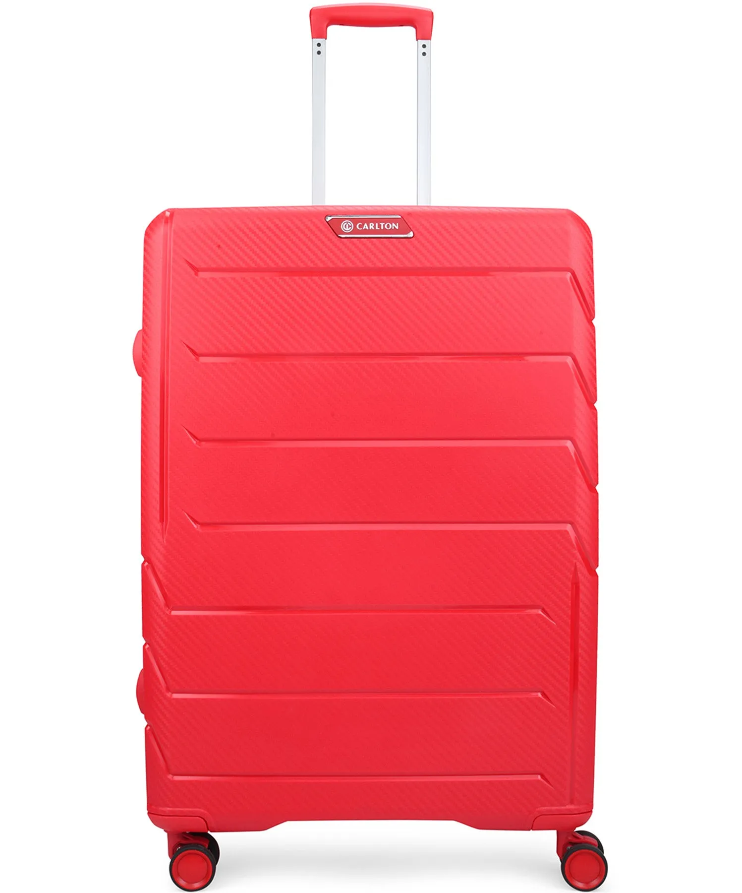 Carlton Chroma Active 55cm Red 8 Wheel Hard Top Trolley, CHROMAACTIVE55RED