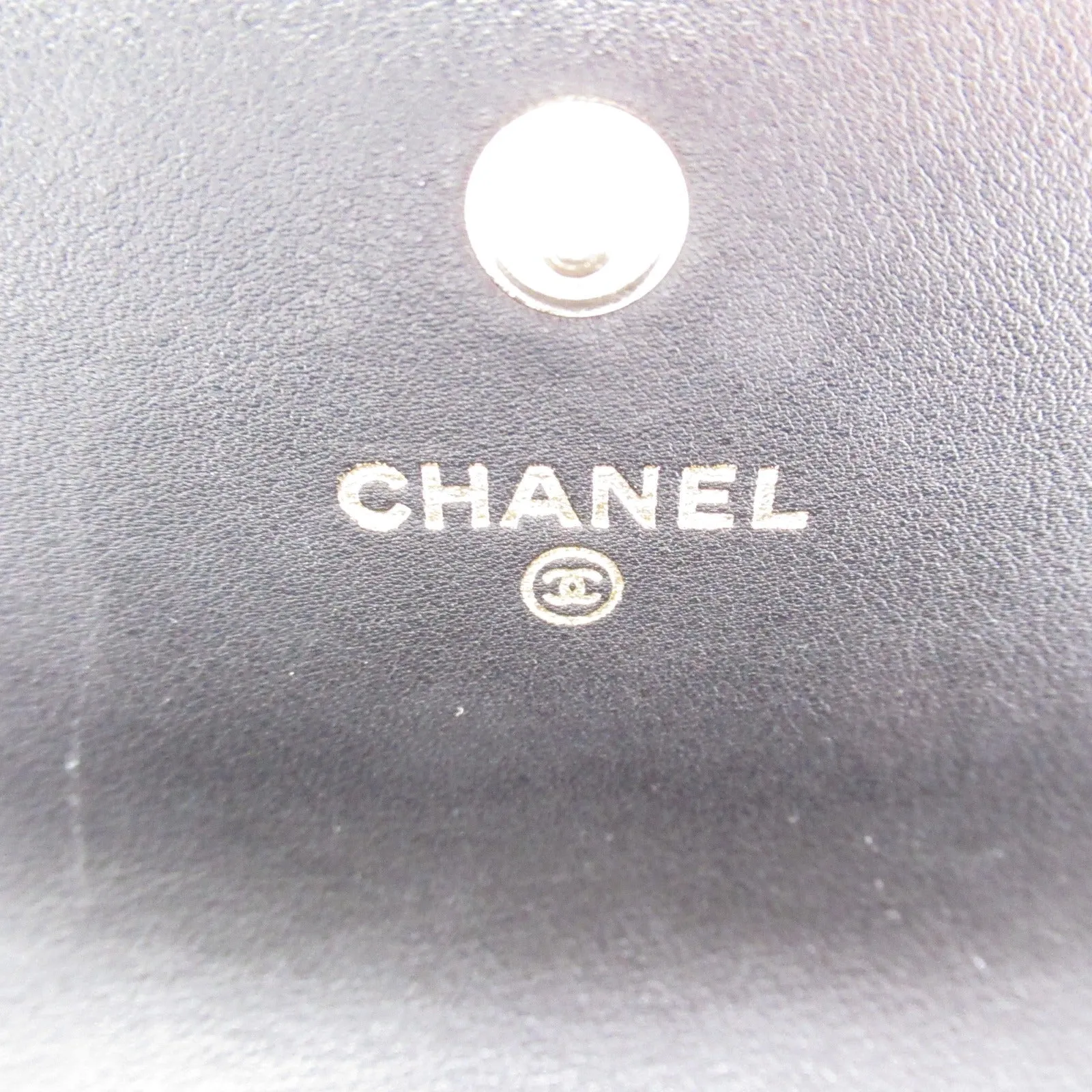 Chanel Double Fable Wallet Double Foldable Wallet   Black Box