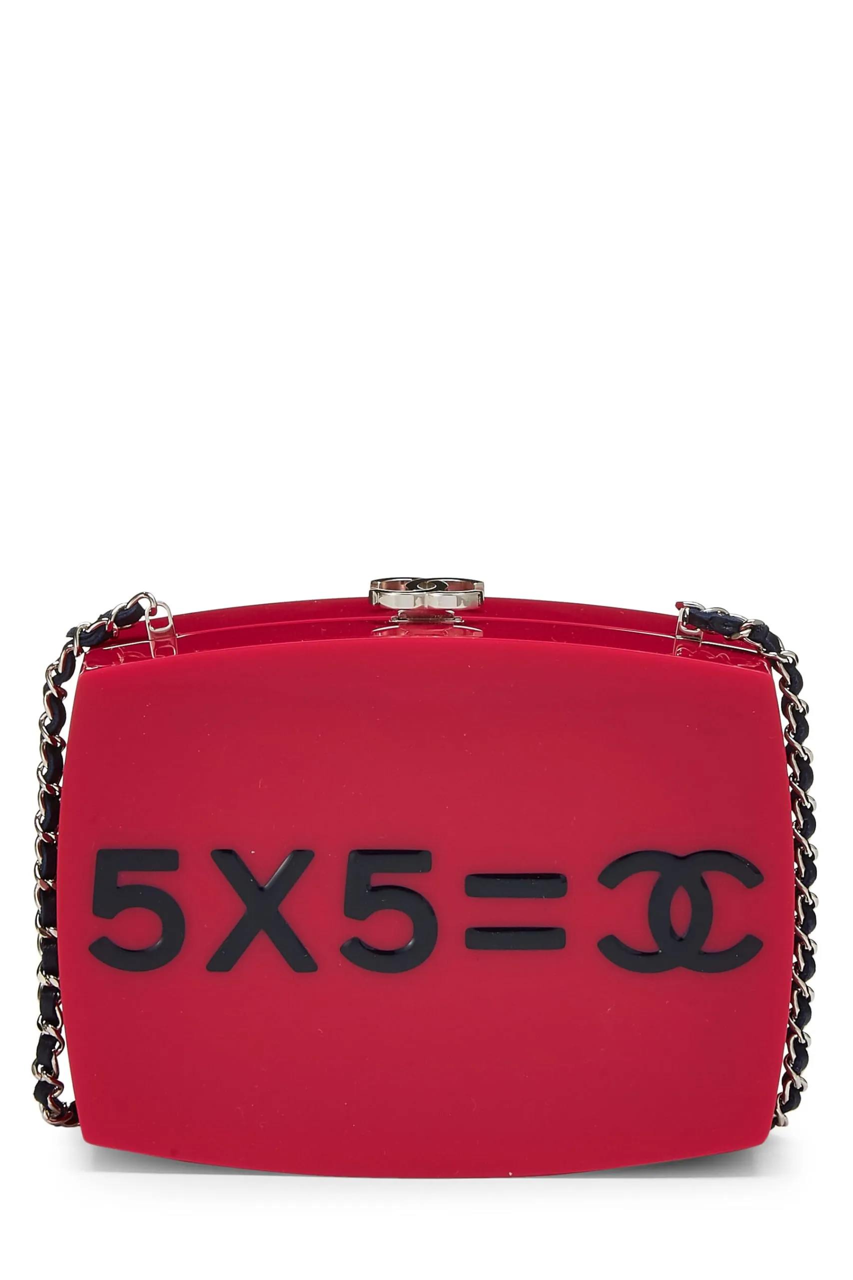 Chanel,  Pink Acrylic '5x5=CC' Minaudière Mini Bag, Pink