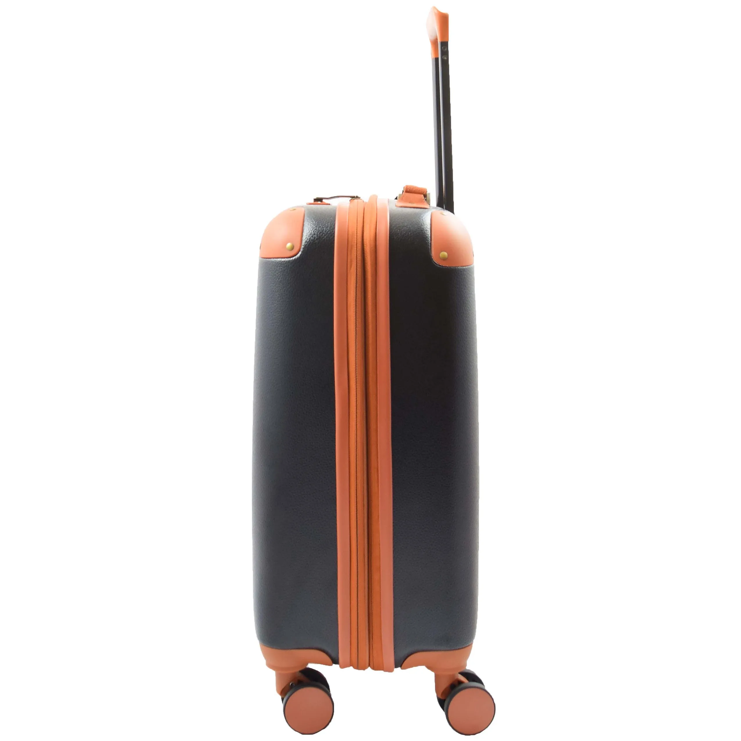 Classic 4 Wheel Hard Shell Luggage Expandable Lightweight Suitcases Travel Bags Cruiser Black