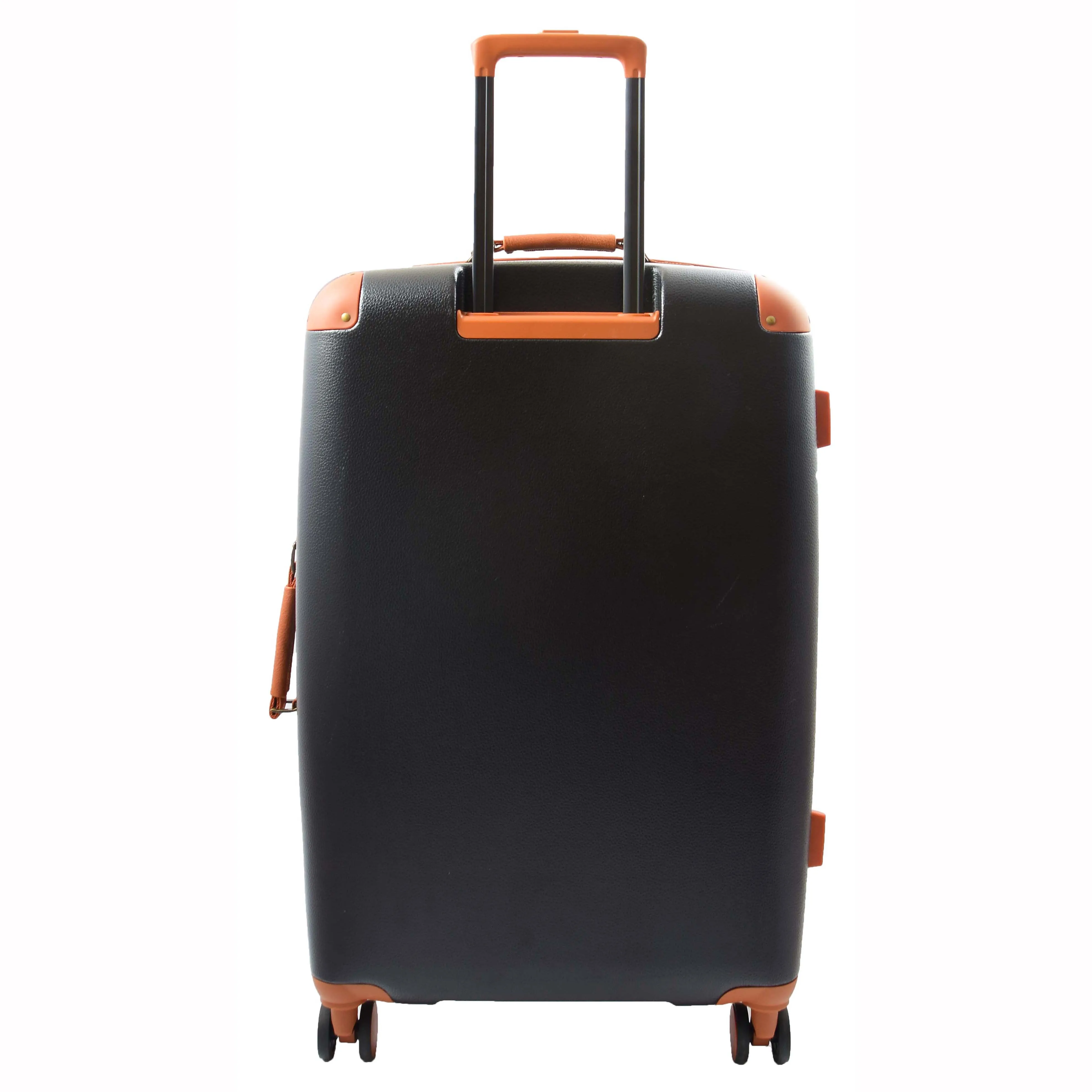 Classic 4 Wheel Hard Shell Luggage Expandable Lightweight Suitcases Travel Bags Cruiser Black