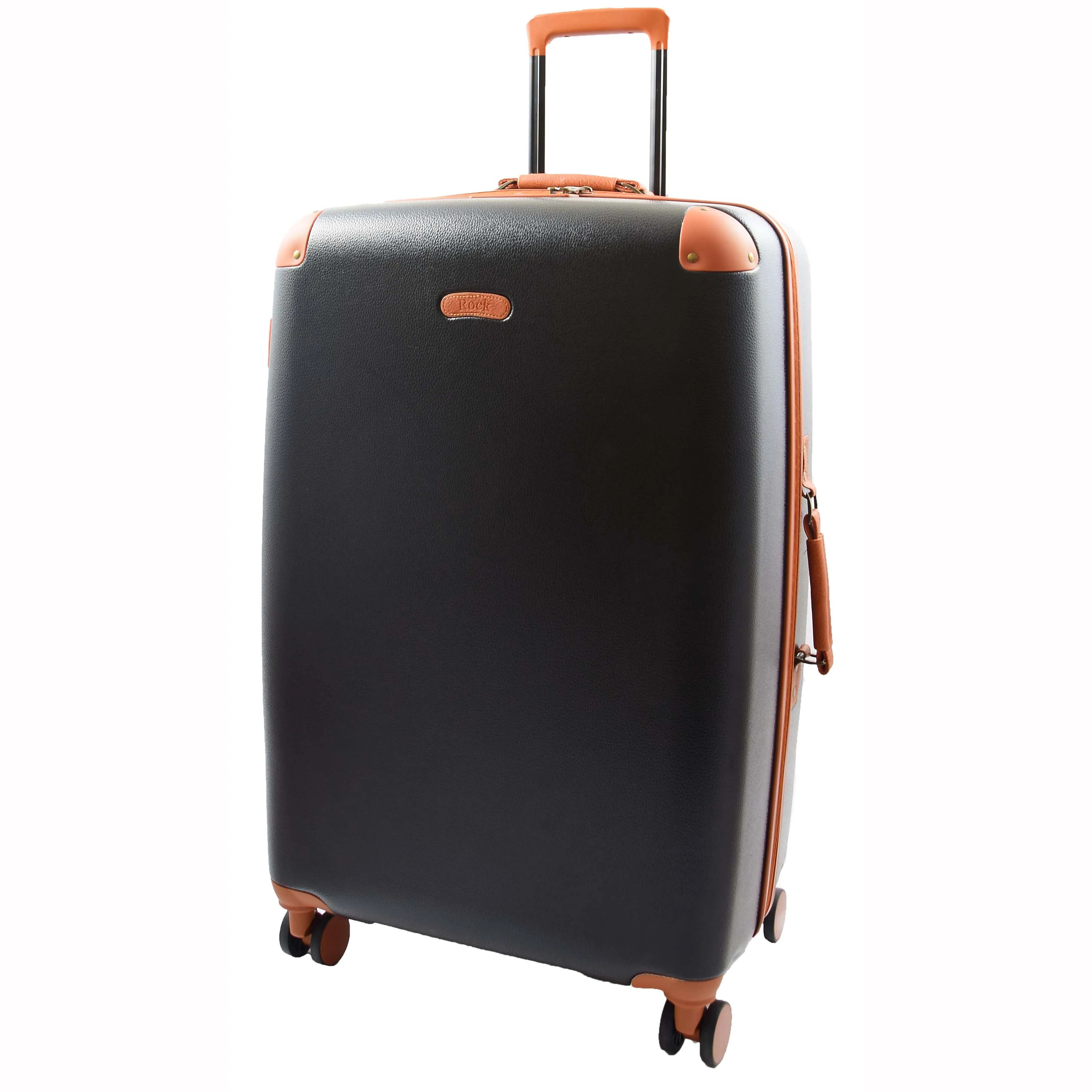 Classic 4 Wheel Hard Shell Luggage Expandable Lightweight Suitcases Travel Bags Cruiser Black