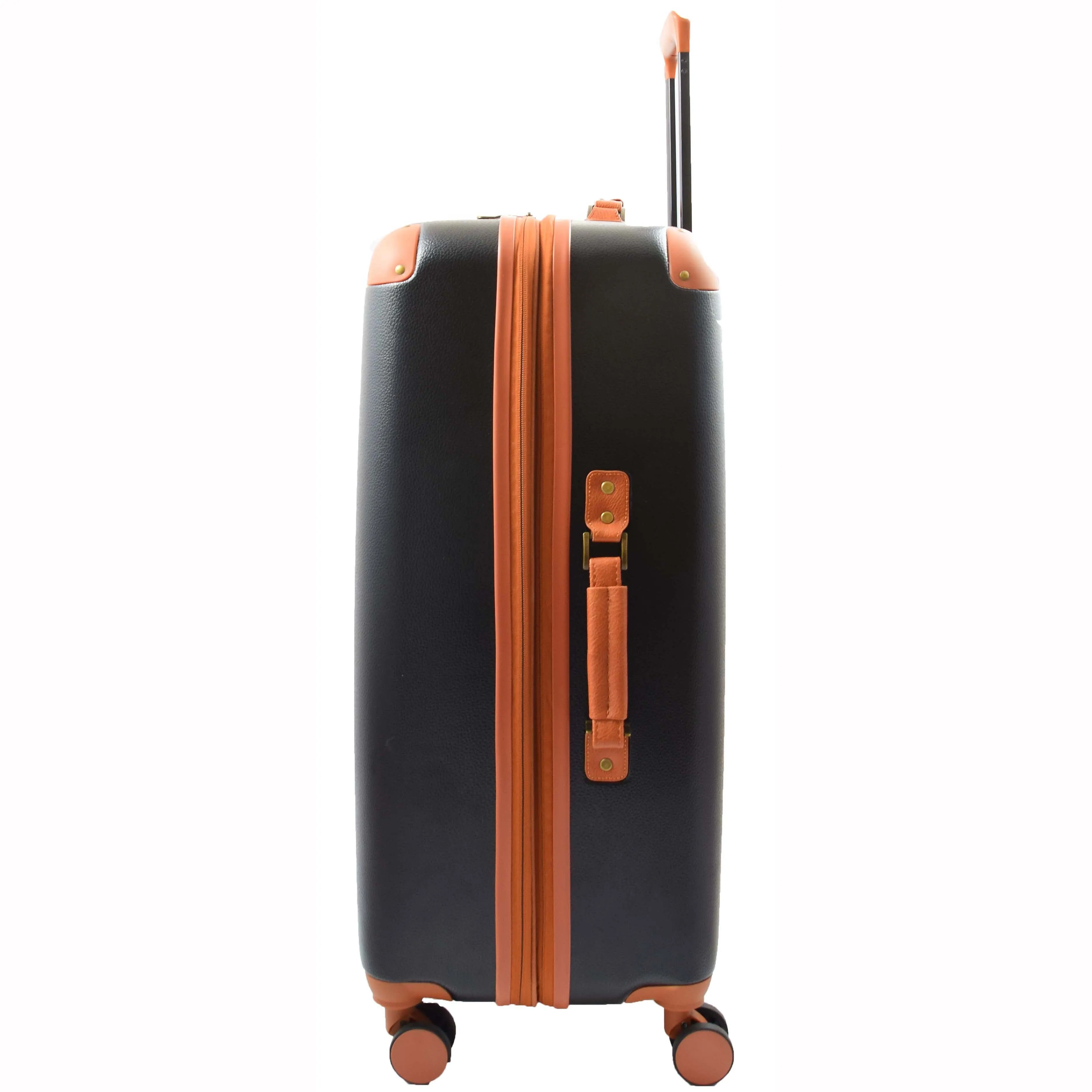 Classic 4 Wheel Hard Shell Luggage Expandable Lightweight Suitcases Travel Bags Cruiser Black