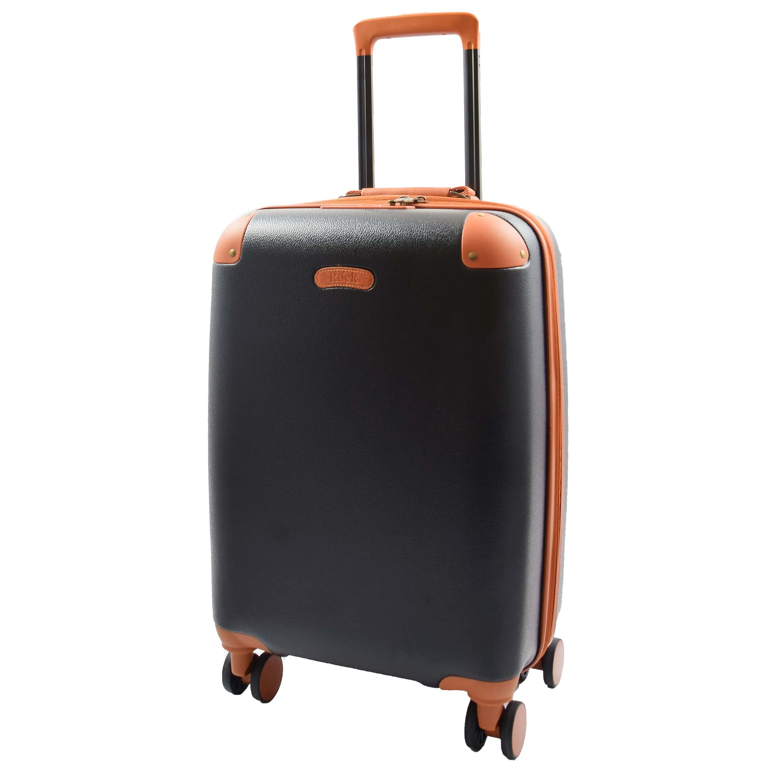 Classic 4 Wheel Hard Shell Luggage Expandable Lightweight Suitcases Travel Bags Cruiser Black