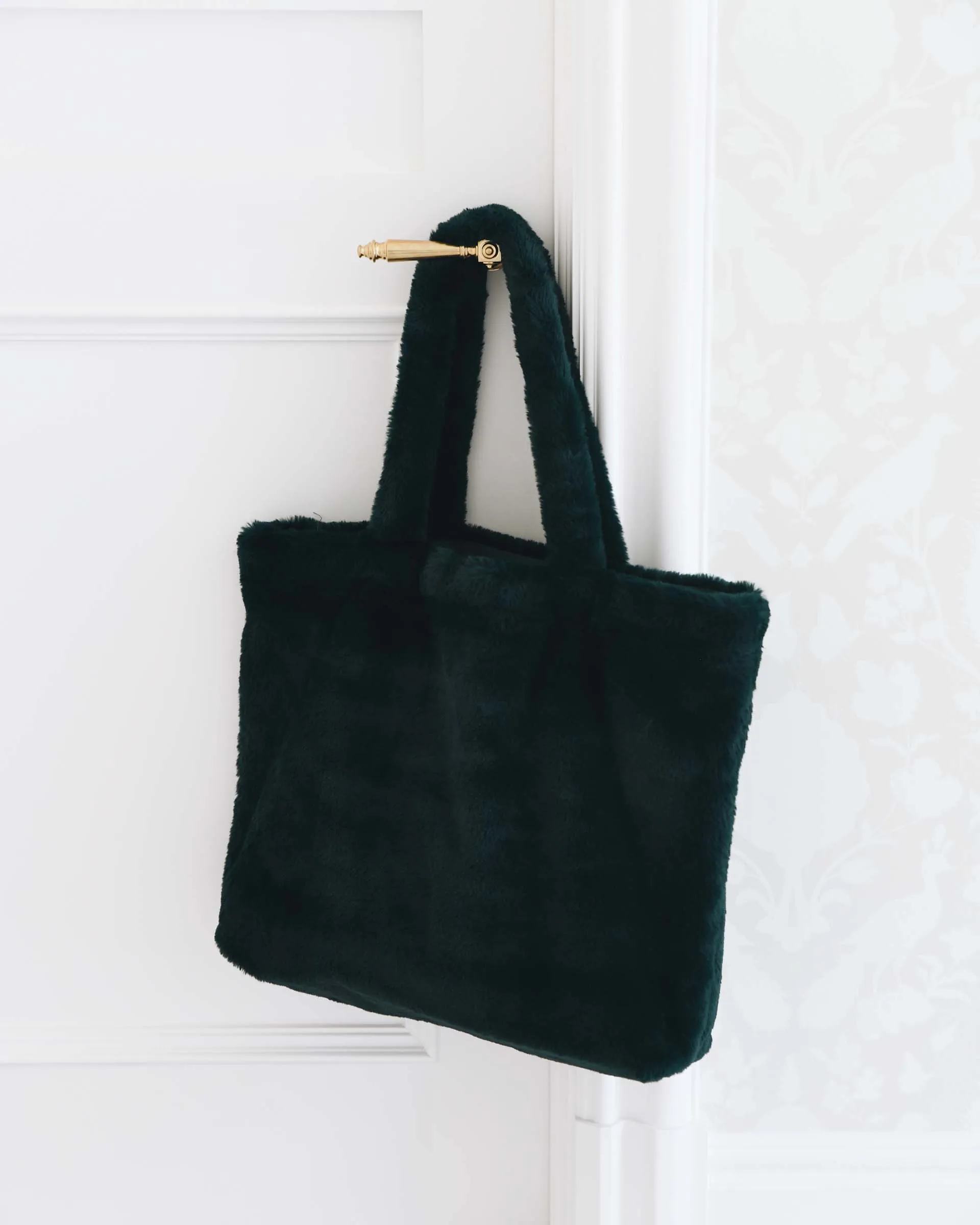 Cozy Cabin Faux Fur Tote