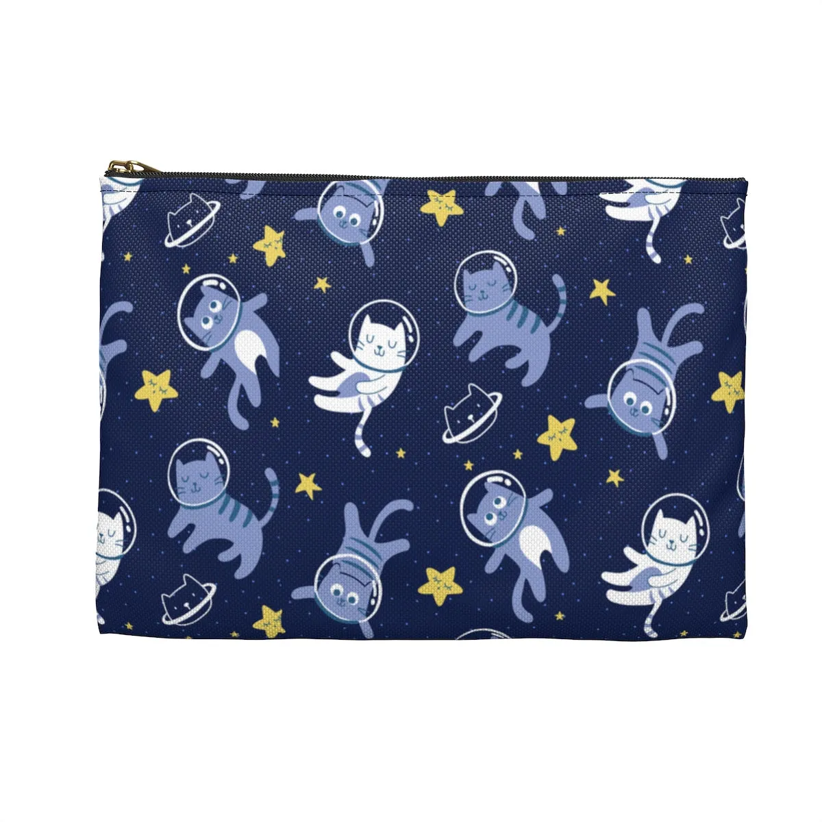 Cute Cats in Space Coin Purse, Cute Stars Space Makeup Bags Fun Cosmetic Travel Pouch Organizer Gifts for women, Accessory Pouch Pencil Case