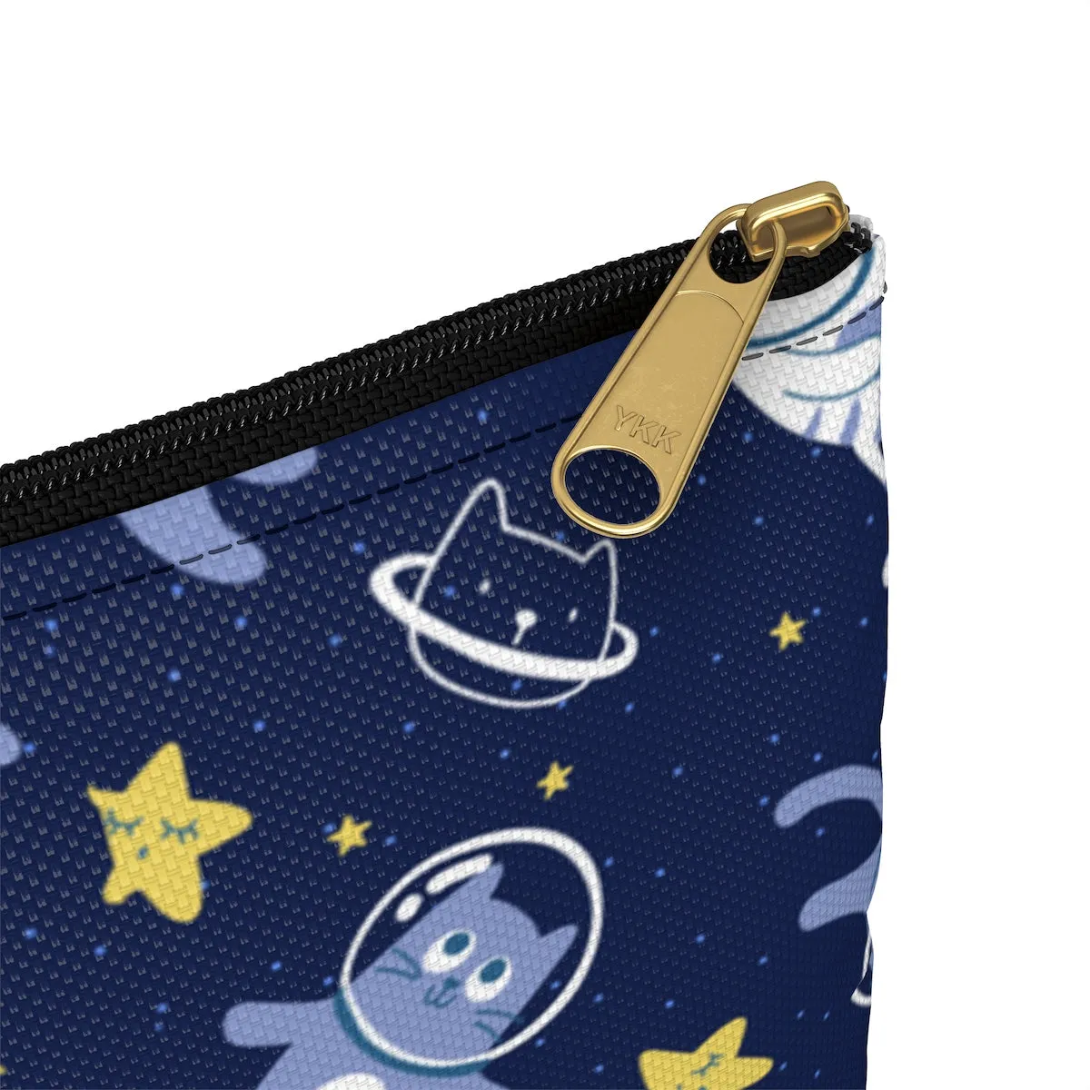Cute Cats in Space Coin Purse, Cute Stars Space Makeup Bags Fun Cosmetic Travel Pouch Organizer Gifts for women, Accessory Pouch Pencil Case