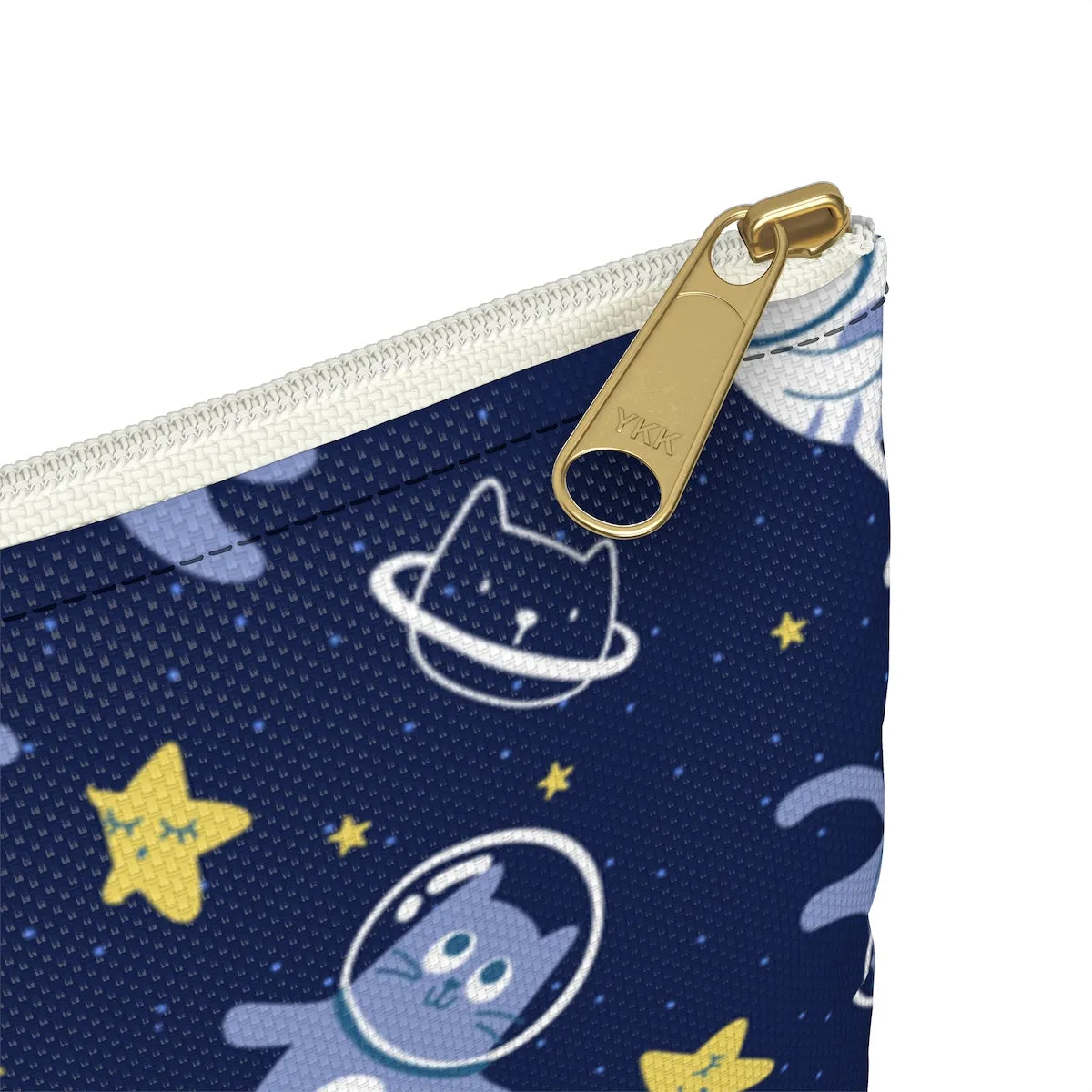 Cute Cats in Space Coin Purse, Cute Stars Space Makeup Bags Fun Cosmetic Travel Pouch Organizer Gifts for women, Accessory Pouch Pencil Case