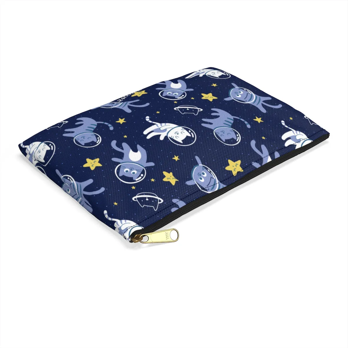 Cute Cats in Space Coin Purse, Cute Stars Space Makeup Bags Fun Cosmetic Travel Pouch Organizer Gifts for women, Accessory Pouch Pencil Case