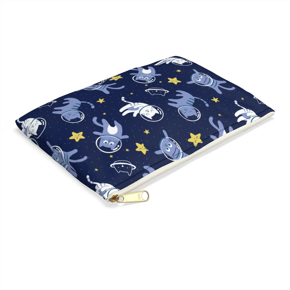 Cute Cats in Space Coin Purse, Cute Stars Space Makeup Bags Fun Cosmetic Travel Pouch Organizer Gifts for women, Accessory Pouch Pencil Case