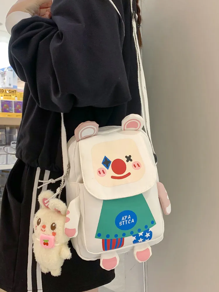 Cute Clown Messenger Bag