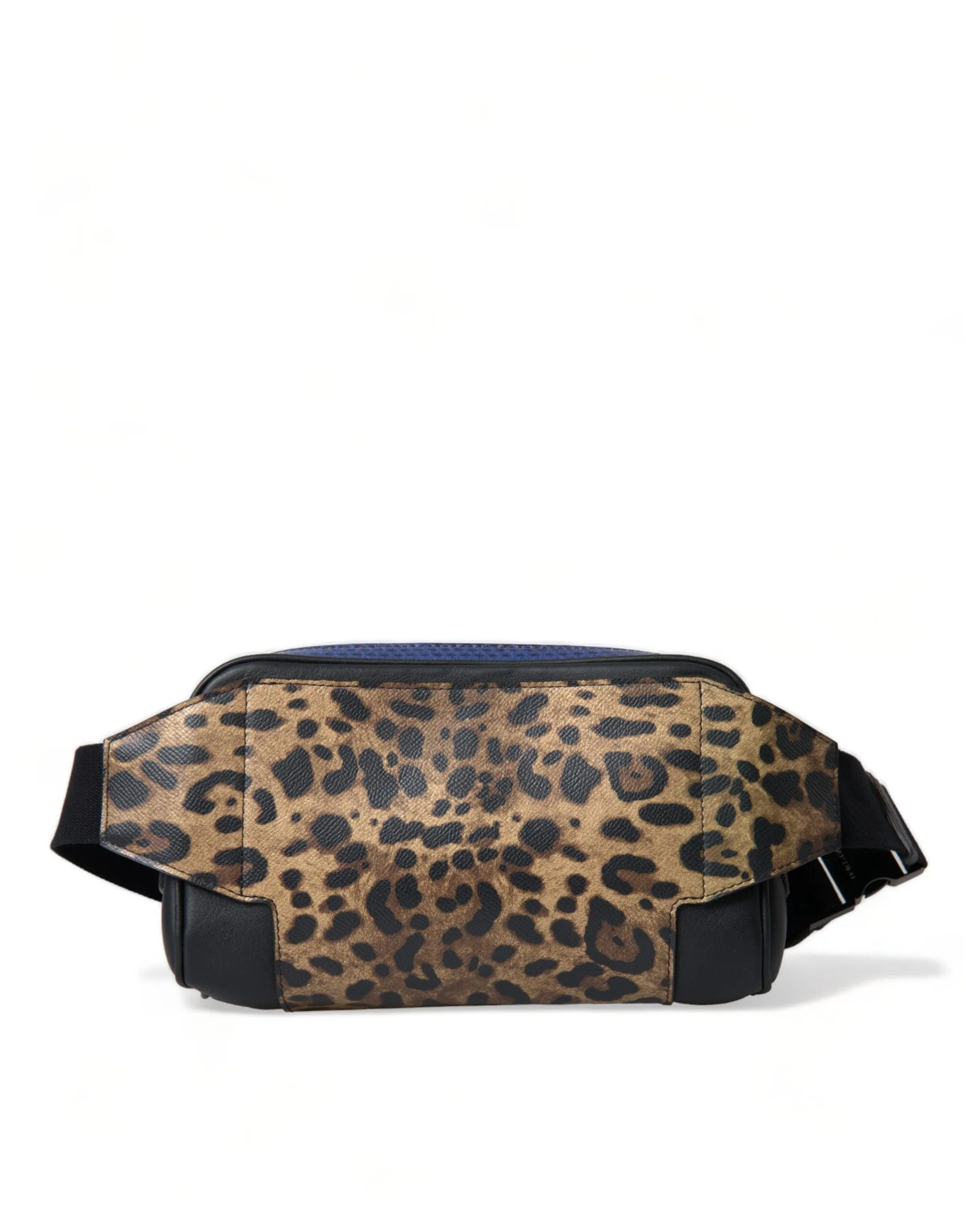 Dolce & Gabbana Black Exotic Leather Logo Belt Waist Fanny Pack Bag