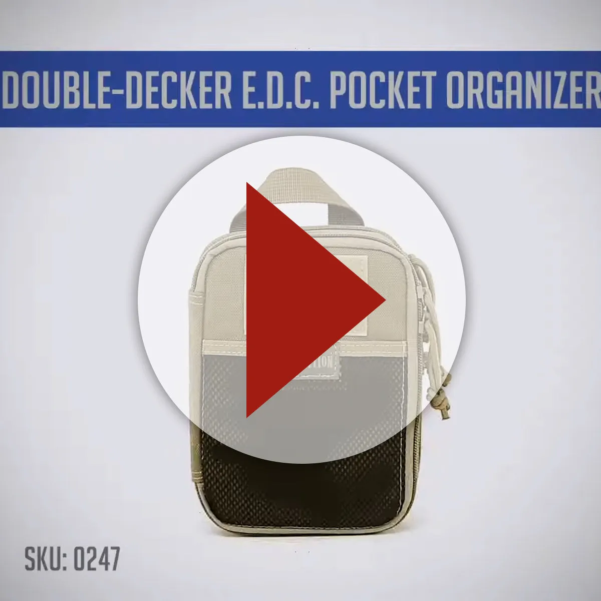 Double-Decker E.D.C. Pocket Organizer