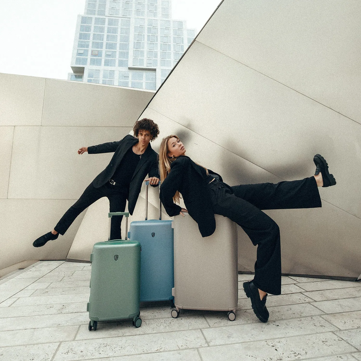 Earth Tones 3 Piece Luggage Set | Spinner Luggage