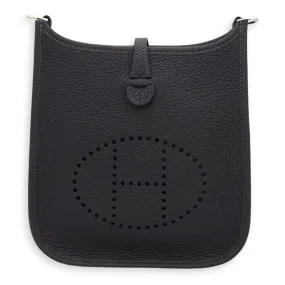 Evelyne Mini Caban/Rose Extreme (Strap) in Clemence, Palladium hardware