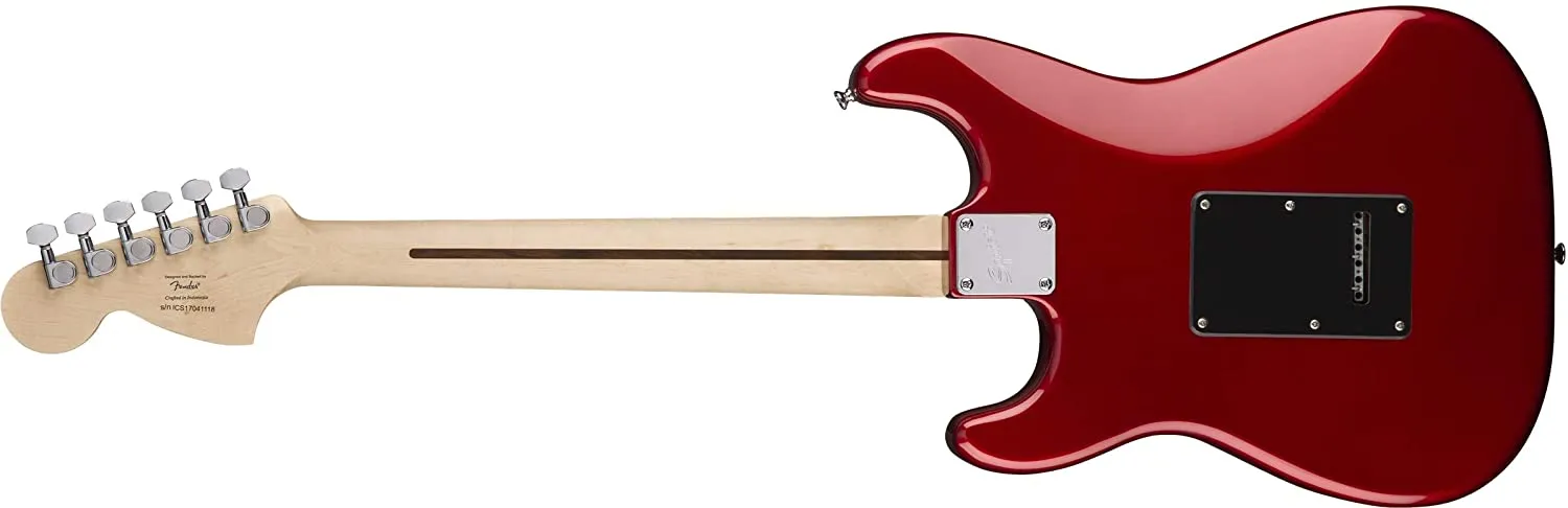 Fender Squier Affinity HSS Stratocaster Pack with 15G Amplifier, LRL Fingerboard, Gigbag Candy Apple Red