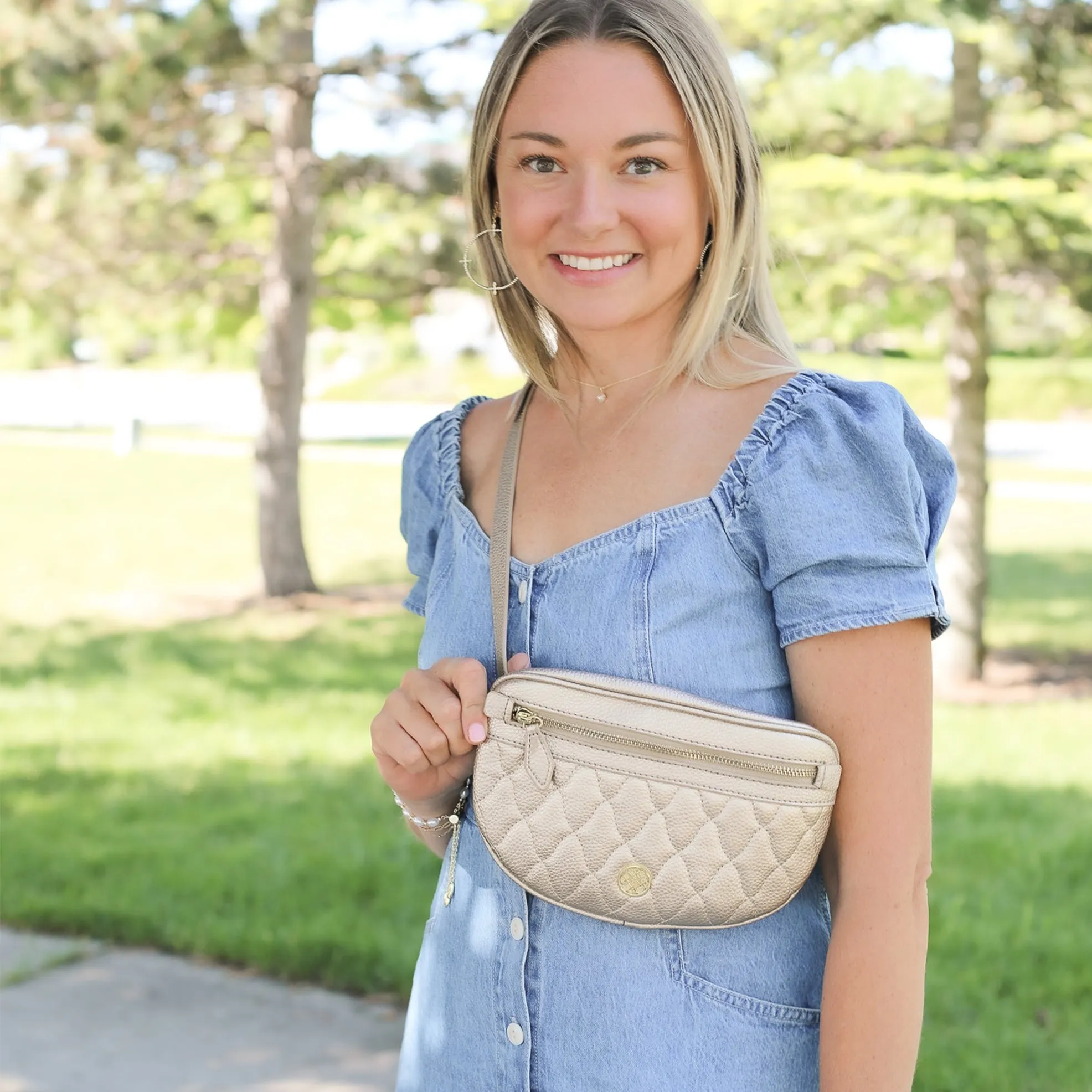 Grace Belt Bag in Gold