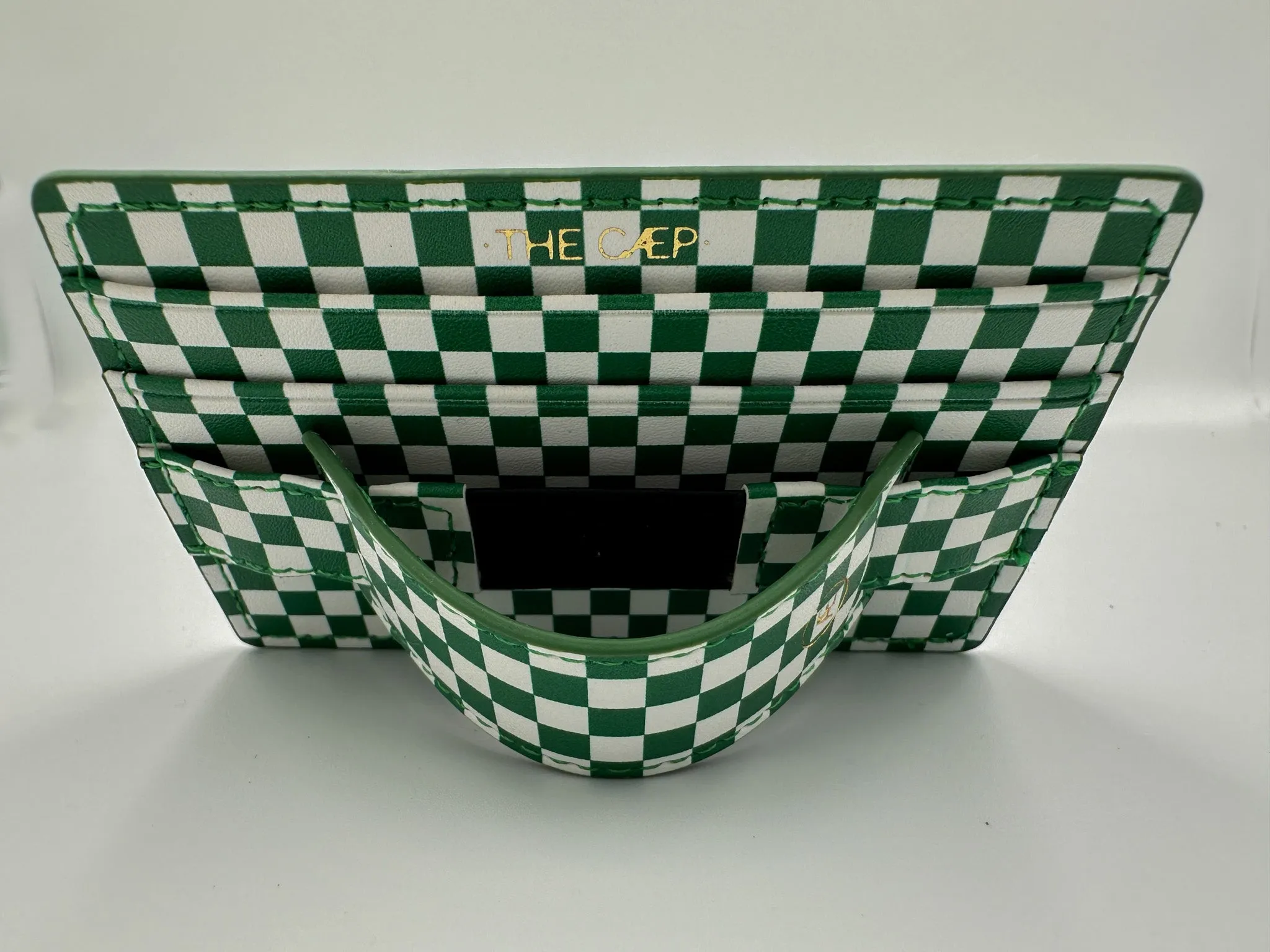 Green Checkered Hoop Wallet