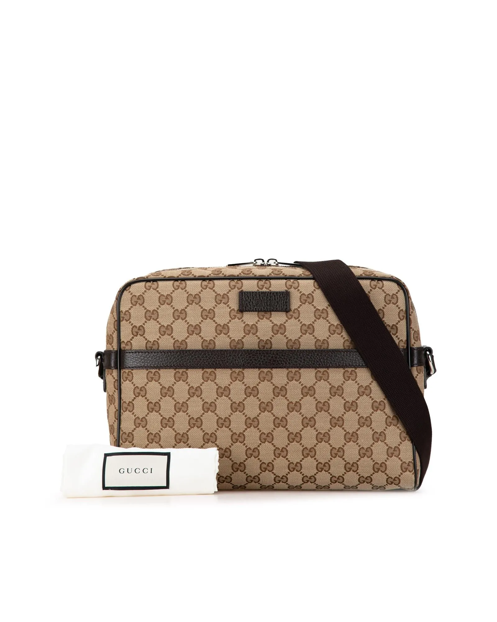 Gucci GG Supreme Messenger Bag BeigeBrown