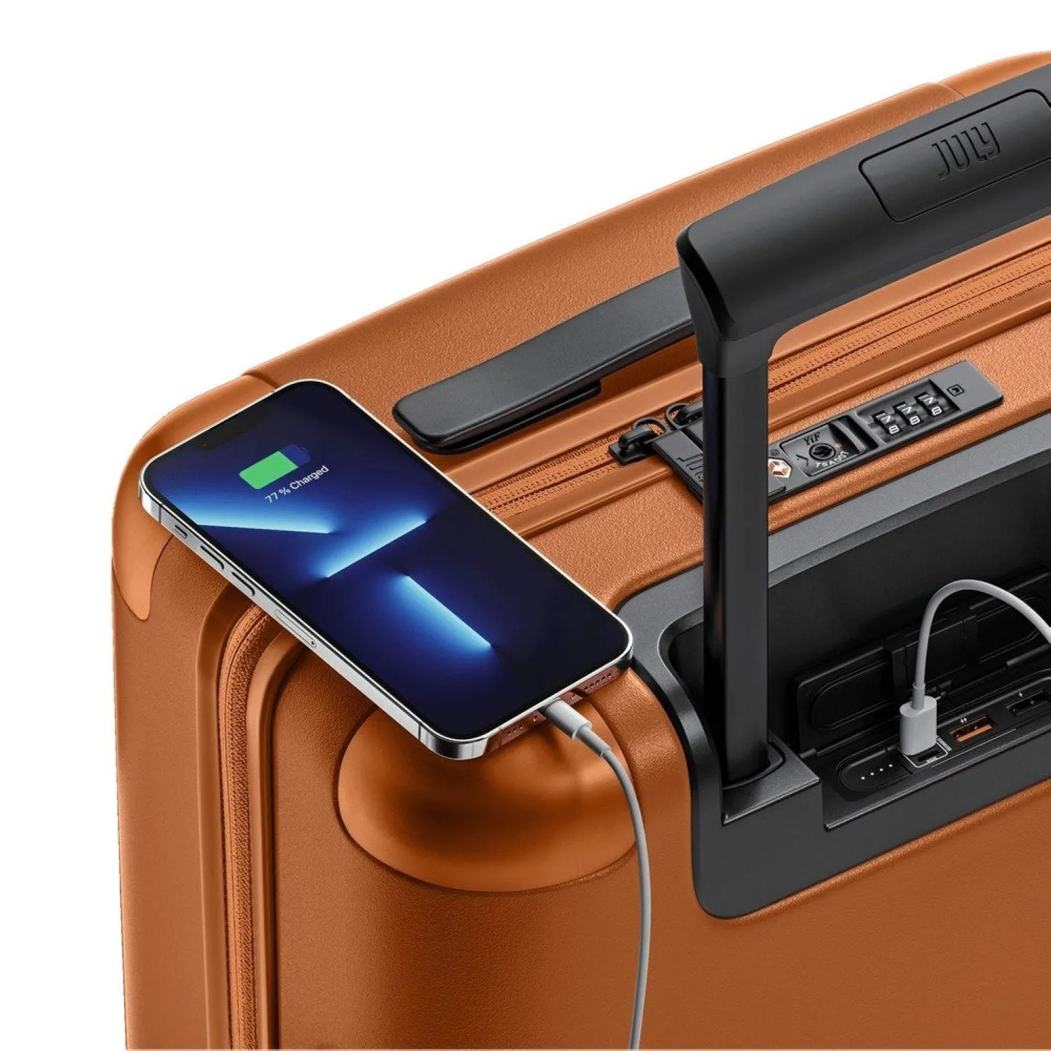 July Carry On Original Pc Upright With Powerbank Usb/Usb-C 21" Luggage
