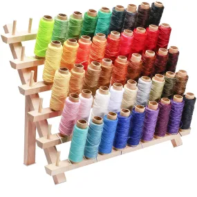 Jupean Leather Thread | 46 Colors Waxed Sewing Thread with Thread Holder