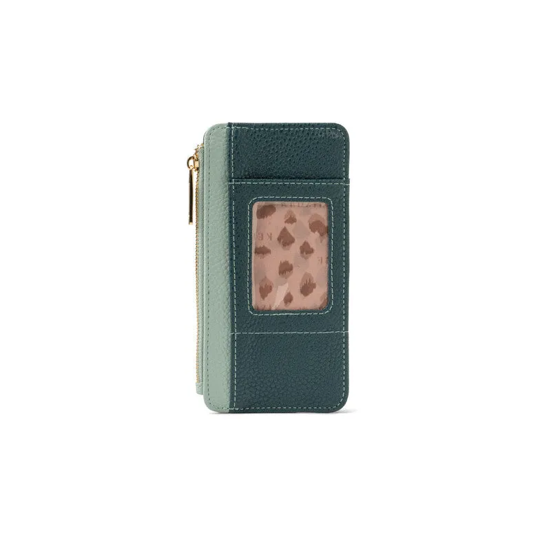 Kedzie Teal Essentials Only Zippered Wallet