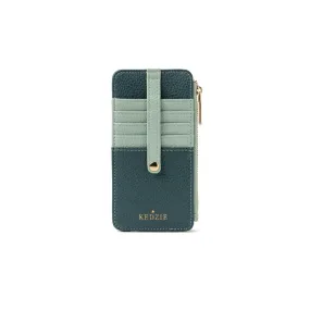 Kedzie Teal Essentials Only Zippered Wallet