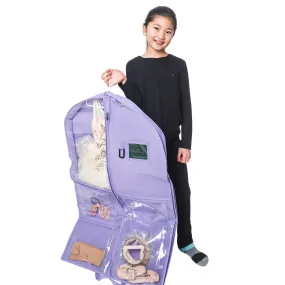Lavender 40" Garment Bag with pockets for Costumes, Clothing Storage