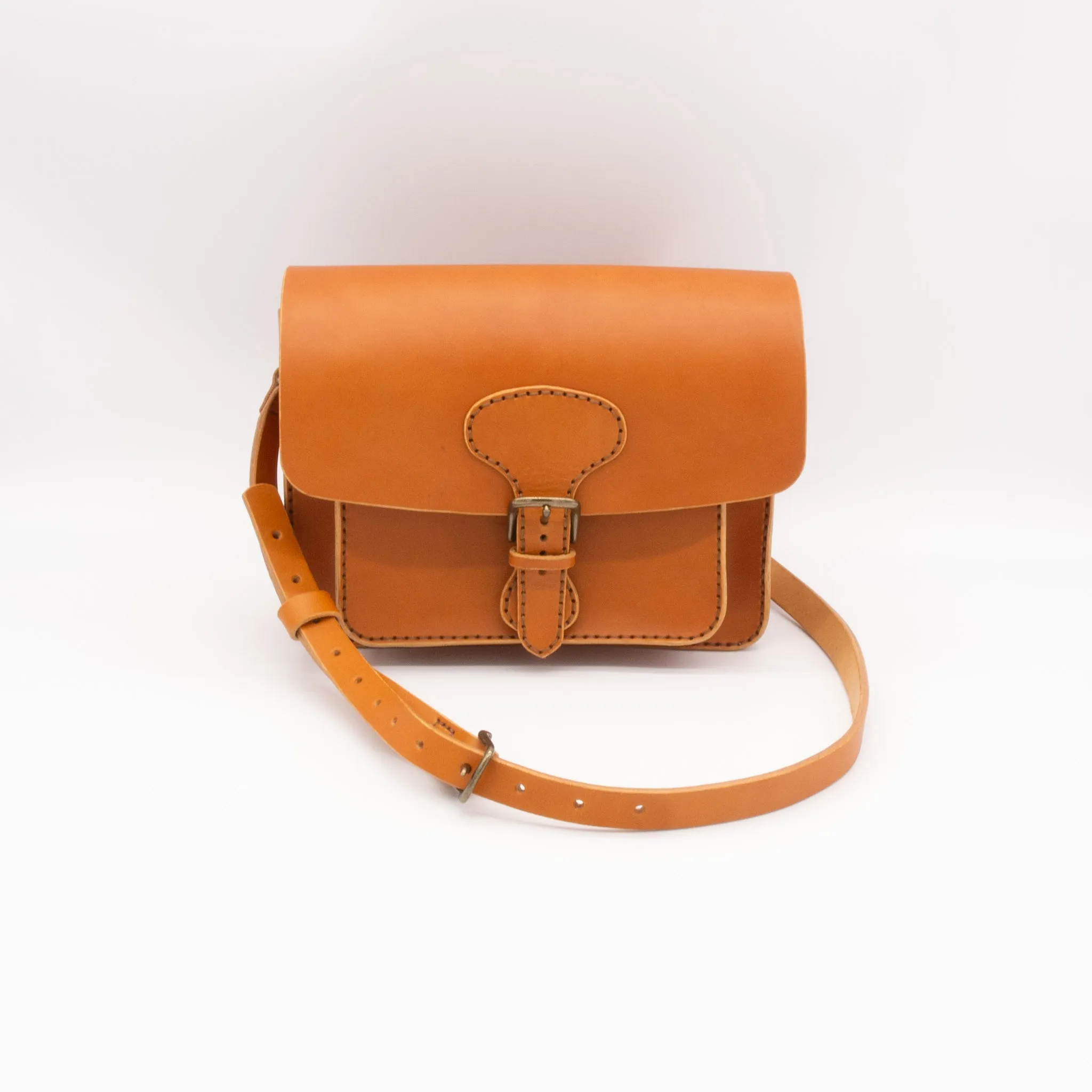 Medium Leather Crossbody Messenger Bag